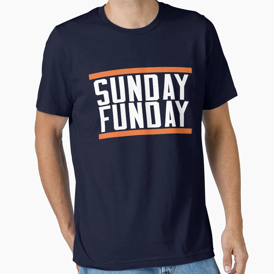 Sunday Funday T-Shirt - Minimalist Print Men Women - T-Shirt, Sweatshirt, Hoodie