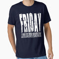 Friday 01 Dark T-Shirt - Trendy Graphic for Adults - T-Shirt, Sweatshirt, Hoodie
