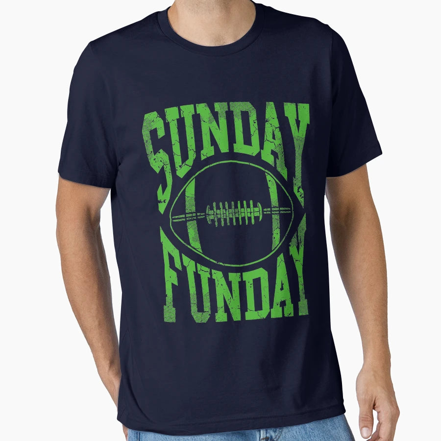 Sunday Funday Football T-Shirt - Novelty Apparel for Adults - T-Shirt, Sweatshirt, Hoodie