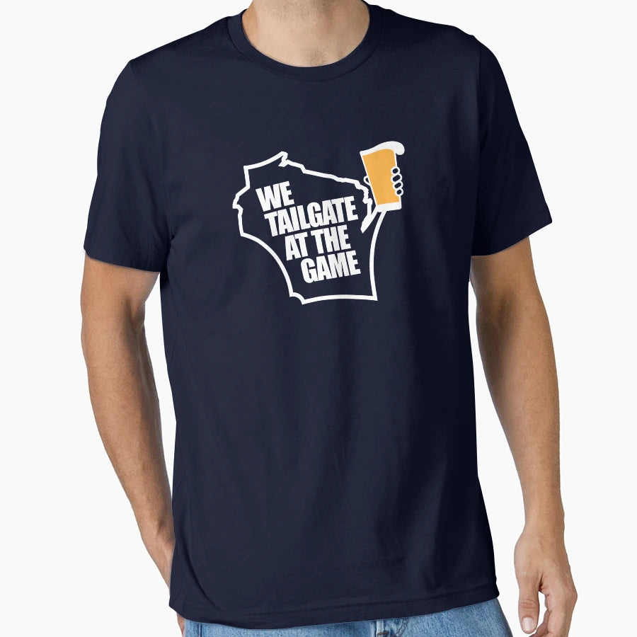 Tailgate Wisconsin T-Shirt - Casual Everyday Wear Men Women - T-Shirt, Sweatshirt, Hoodie