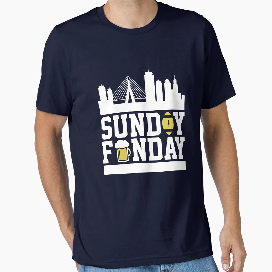 Sunday Funday Football T-Shirt - Fun Novelty Design for Adults - T-Shirt, Sweatshirt, Hoodie