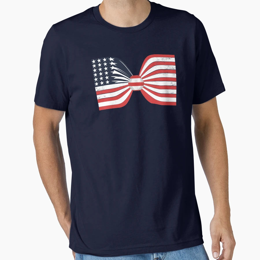 American Bow Tie T-Shirt - Custom Art Print Unisex - T-Shirt, Sweatshirt, Hoodie