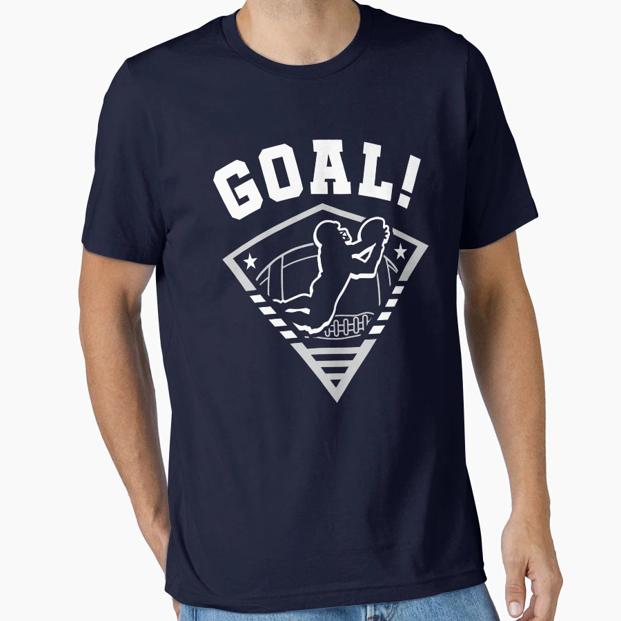 Funny Goal Receiver Catching T-Shirt - Minimalist Print for Adults - T-Shirt, Sweatshirt, Hoodie