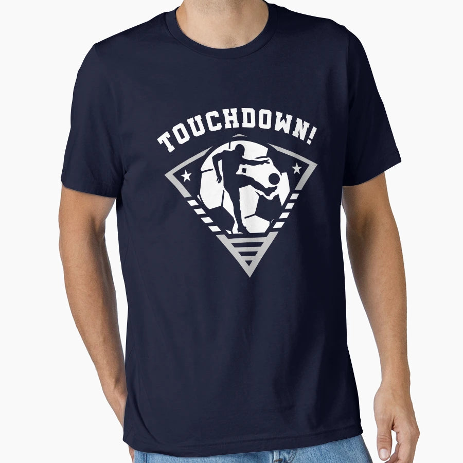 Funny Touchdown Soccer Striker Kicking T-Shirt - Streetwear Style Unisex - T-Shirt, Sweatshirt, Hoodie