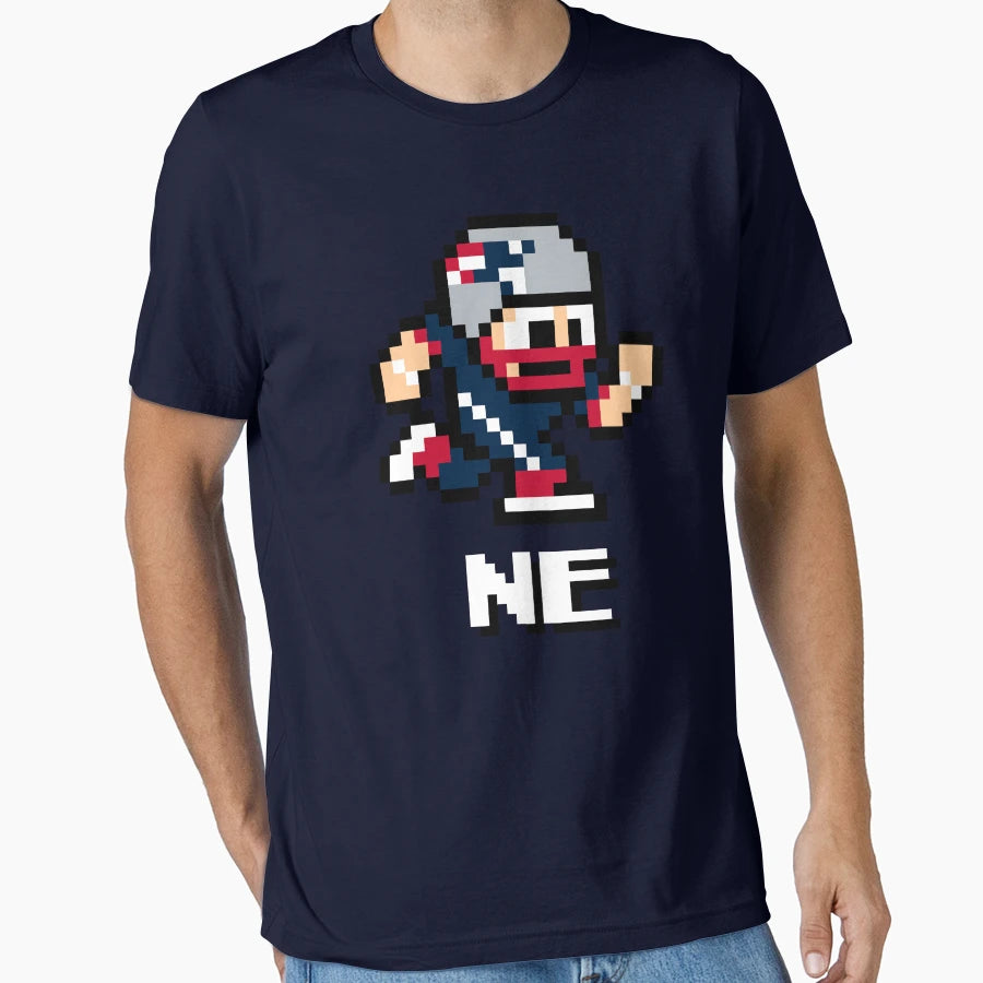 New England Patriots Tecmo Super T-Shirt - Fun Novelty Design for Adults - T-Shirt, Sweatshirt, Hoodie