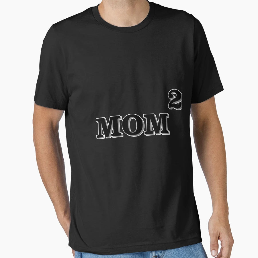Mom Mommy Mum Mother Two Gift Pregnancy T-Shirt - Aesthetic Graphic Unisex - T-Shirt, Sweatshirt, Hoodie