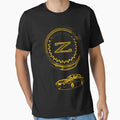 Z Badge And 300Zx Z31 Gold T-Shirt - Novelty Apparel Unisex - T-Shirt, Sweatshirt, Hoodie