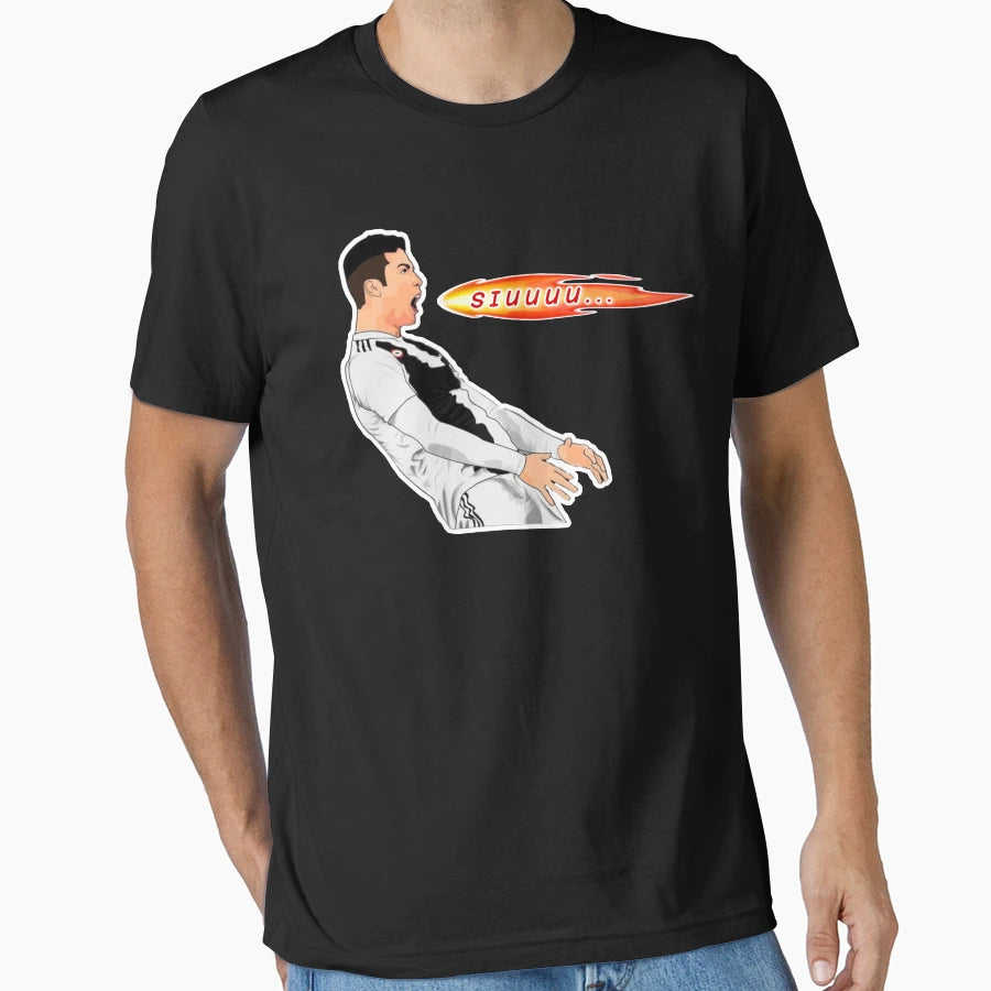Siuuu Cristiano Ronaldo Funny T-Shirt - Unique Graphic for Adults - T-Shirt, Sweatshirt, Hoodie