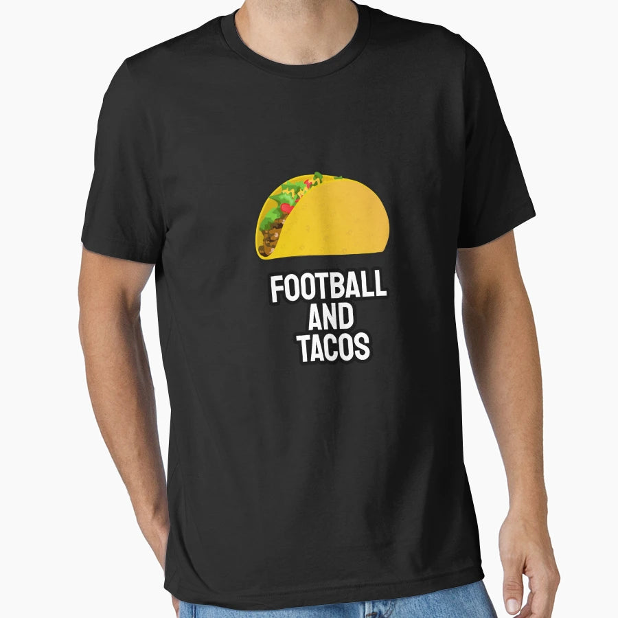 Football And Tacos T-Shirt - Novelty Apparel Unisex - T-Shirt, Sweatshirt, Hoodie