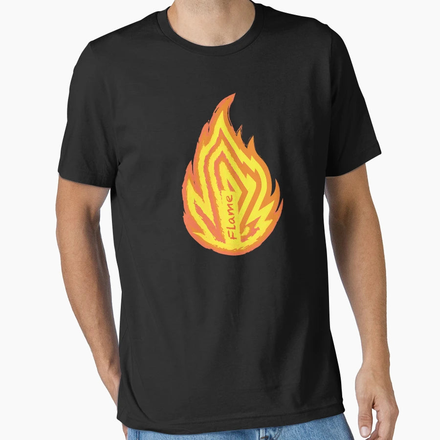 Abstract Flame T-Shirt - Trendy Graphic Men Women - T-Shirt, Sweatshirt, Hoodie
