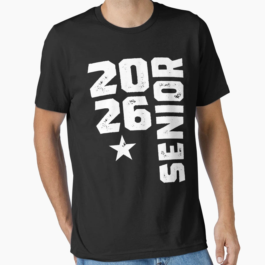 Class 2026 Senior Graduation School T-Shirt - Minimalist Print Men Women - T-Shirt, Sweatshirt, Hoodie