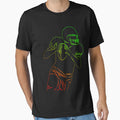 Green Red Football Player Hold Football T-Shirt - Graphic Print Men Women - T-Shirt, Sweatshirt, Hoodie