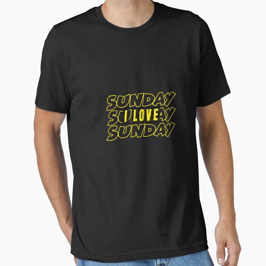 I Love Sunday I Love Summer T-Shirt - Fun Novelty Design Men Women - T-Shirt, Sweatshirt, Hoodie