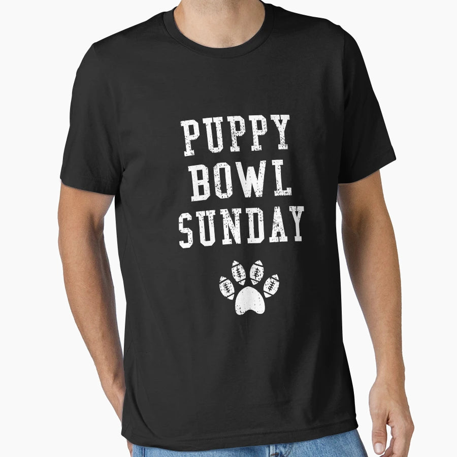 Puppy Bowl Sunday Sports Puppy Game T-Shirt - Custom Art Print for Adults - T-Shirt, Sweatshirt, Hoodie