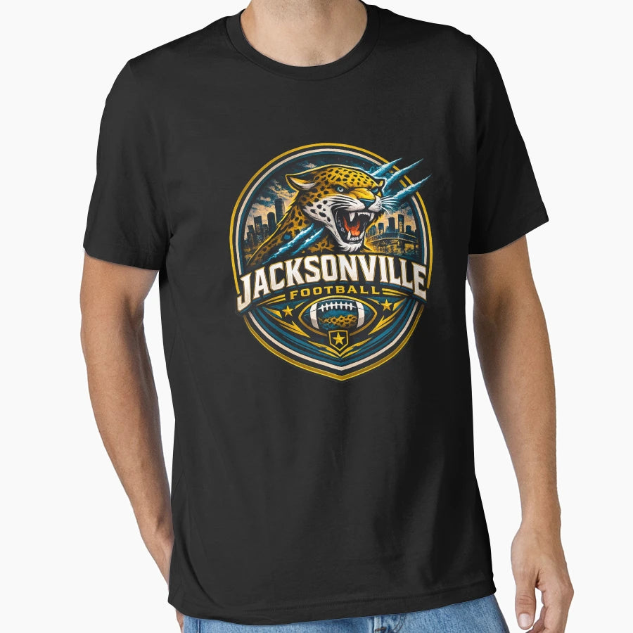 Jacksonville Football Coastal Sports T-Shirt - Custom Art Print Men Women - T-Shirt, Sweatshirt, Hoodie