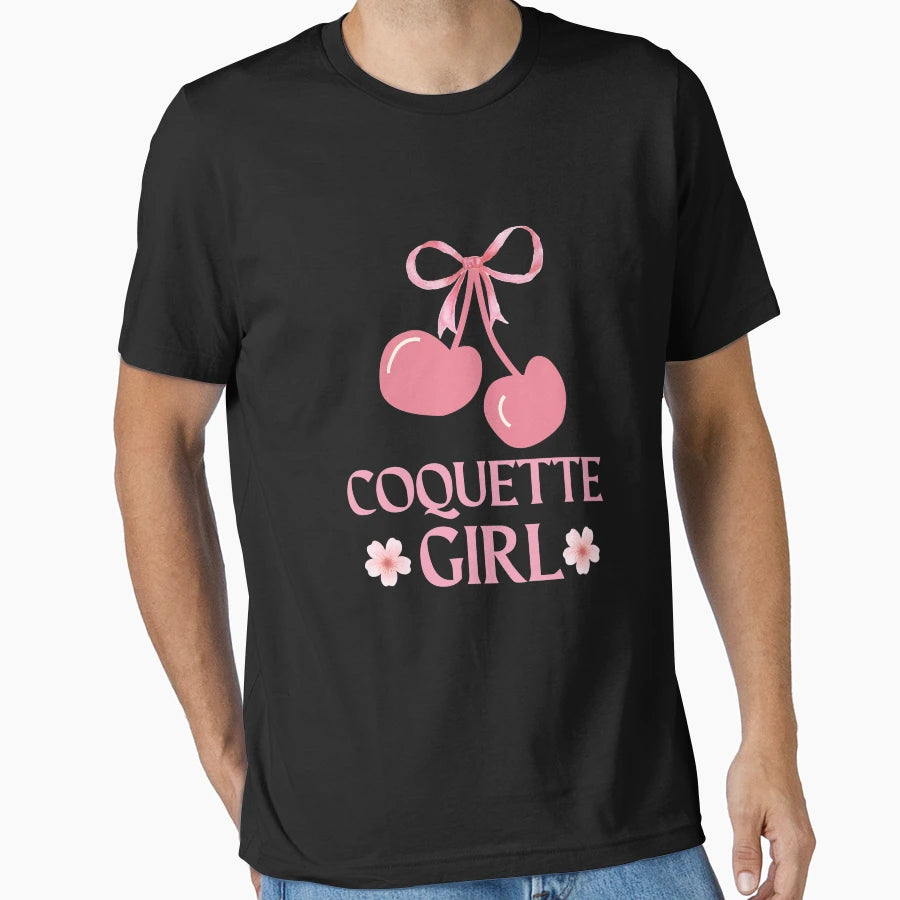 Coquette T-Shirt - Minimalist Print Men Women - T-Shirt, Sweatshirt, Hoodie