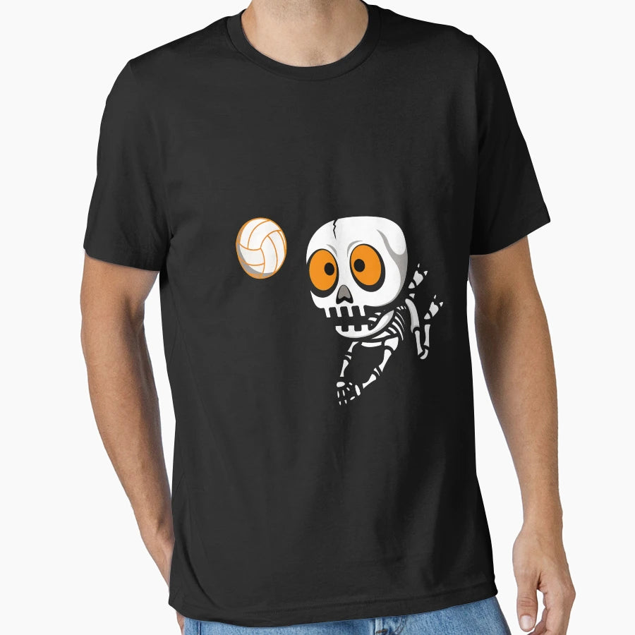 Volleyball Halloween Volleyball T-Shirt - Minimalist Print Men Women - T-Shirt, Sweatshirt, Hoodie
