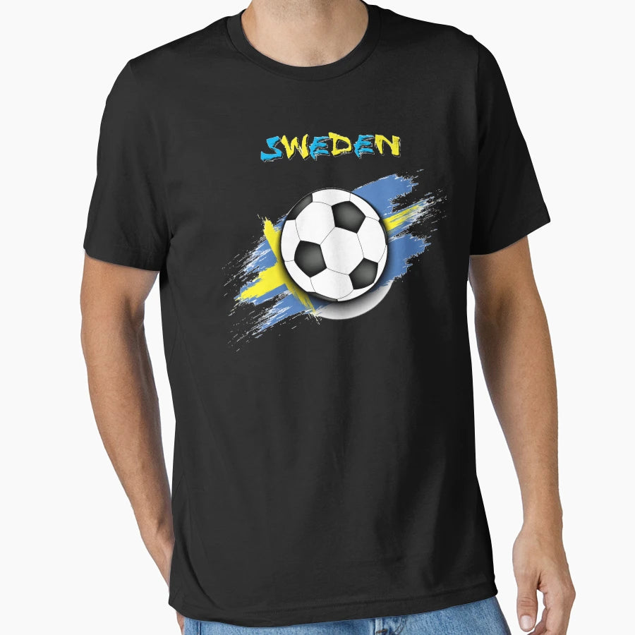 Sweden Soccer Soccer Football Swedish T-Shirt - Unique Graphic Unisex - T-Shirt, Sweatshirt, Hoodie
