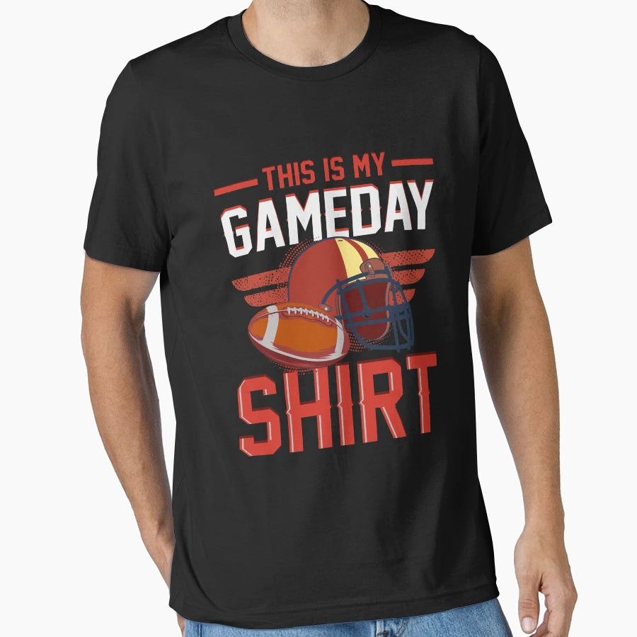 This Is My Gameday Football Fanatic T-Shirt - Aesthetic Graphic Men Women - T-Shirt, Sweatshirt, Hoodie