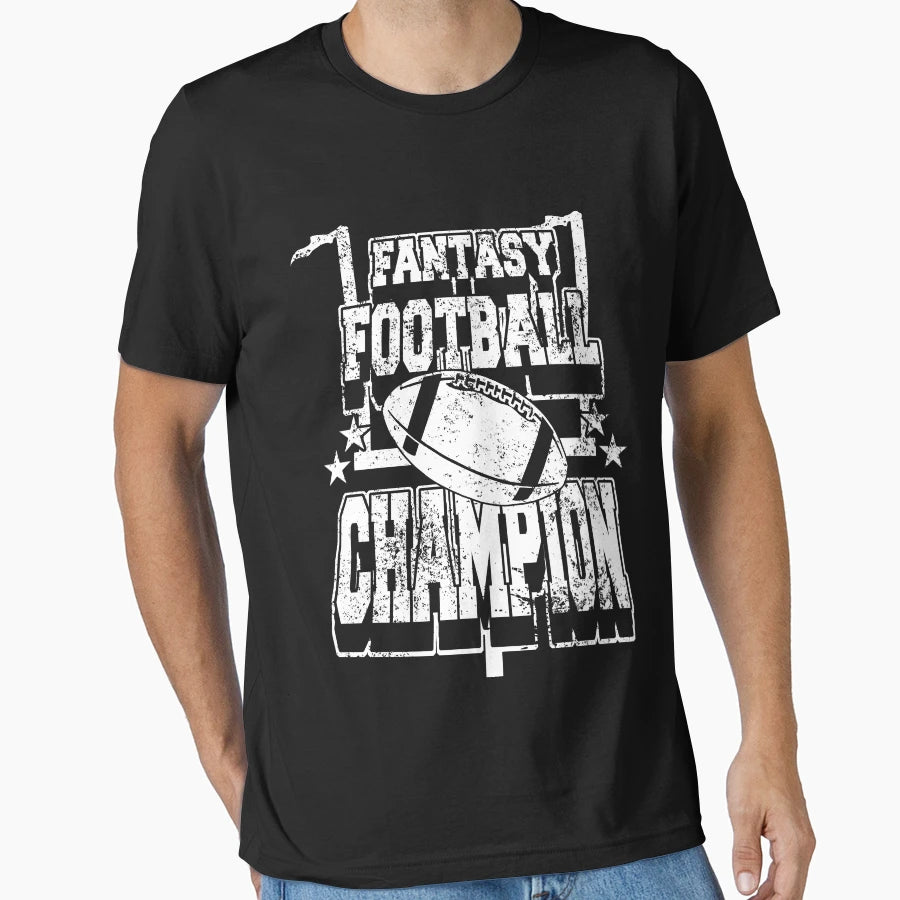 Fantasy Football Champion American T-Shirt - Custom Art Print Men Women - T-Shirt, Sweatshirt, Hoodie
