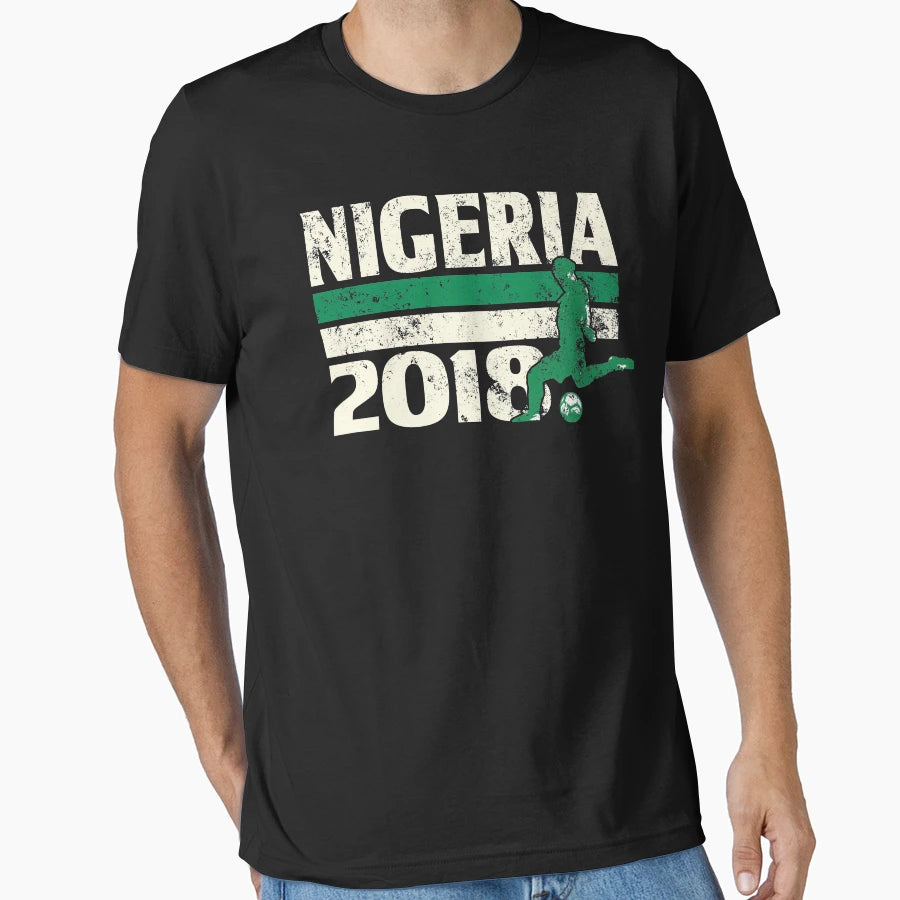 Nigeria Soccer 2018 World Cup Russia T-Shirt - Aesthetic Graphic Men Women - T-Shirt, Sweatshirt, Hoodie