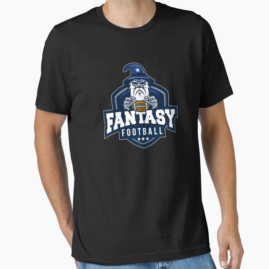 Fantasy Football Wizard T-Shirt - Minimalist Print Unisex - T-Shirt, Sweatshirt, Hoodie
