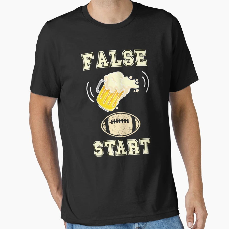 Football Funny False Start T-Shirt - Minimalist Print Men Women - T-Shirt, Sweatshirt, Hoodie