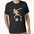 Dabbing Football Skeleton Halloween T-Shirt - Minimalist Print for Adults - T-Shirt, Sweatshirt, Hoodie