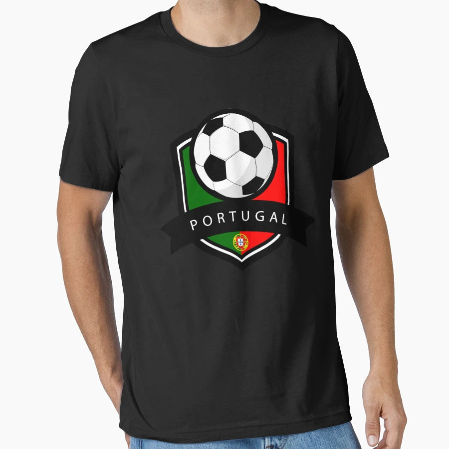 Soccer Flag Portugal T-Shirt - Aesthetic Graphic Men Women - T-Shirt, Sweatshirt, Hoodie