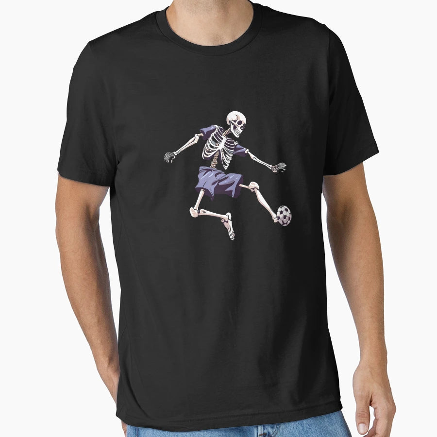 Skeleton Soccer Soccer Halloween Funny T-Shirt - Fun Novelty Design Unisex - T-Shirt, Sweatshirt, Hoodie