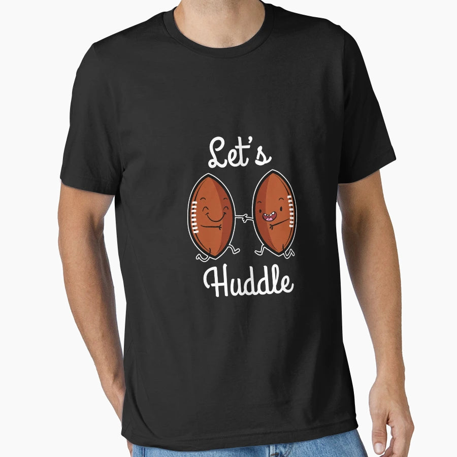 Lets Huddle Football Accessories T-Shirt - Custom Art Print for Adults - T-Shirt, Sweatshirt, Hoodie