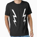 Awesome Double White Boosh Lightning T-Shirt - Streetwear Style Unisex - T-Shirt, Sweatshirt, Hoodie