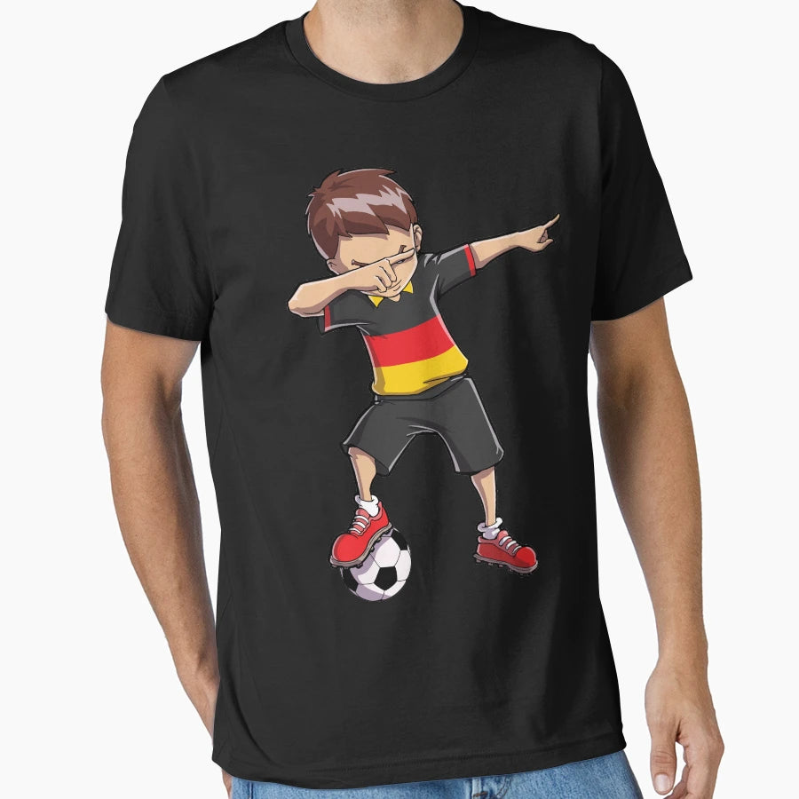 Dabbing Soccer German Germany T-Shirt - Aesthetic Graphic for Adults - T-Shirt, Sweatshirt, Hoodie