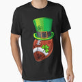Shamrock Football St Patricks Day Ball T-Shirt - Unique Graphic for Adults - T-Shirt, Sweatshirt, Hoodie