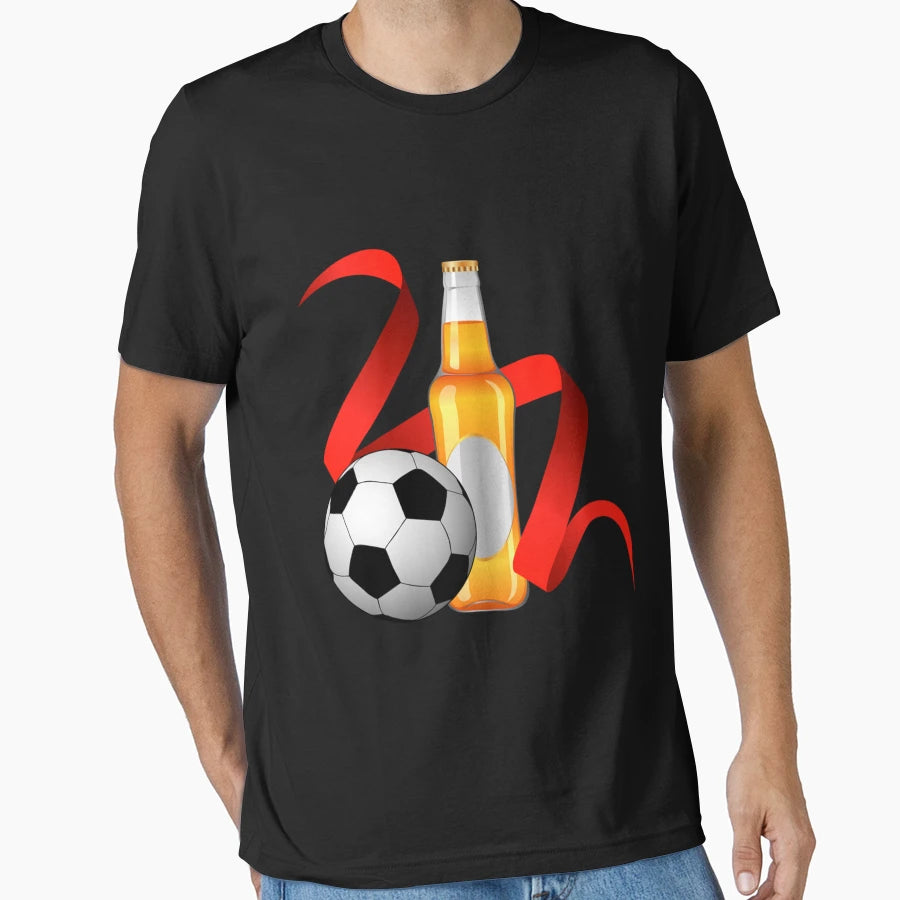 Beer Football T-Shirt - Graphic Print for Adults - T-Shirt, Sweatshirt, Hoodie