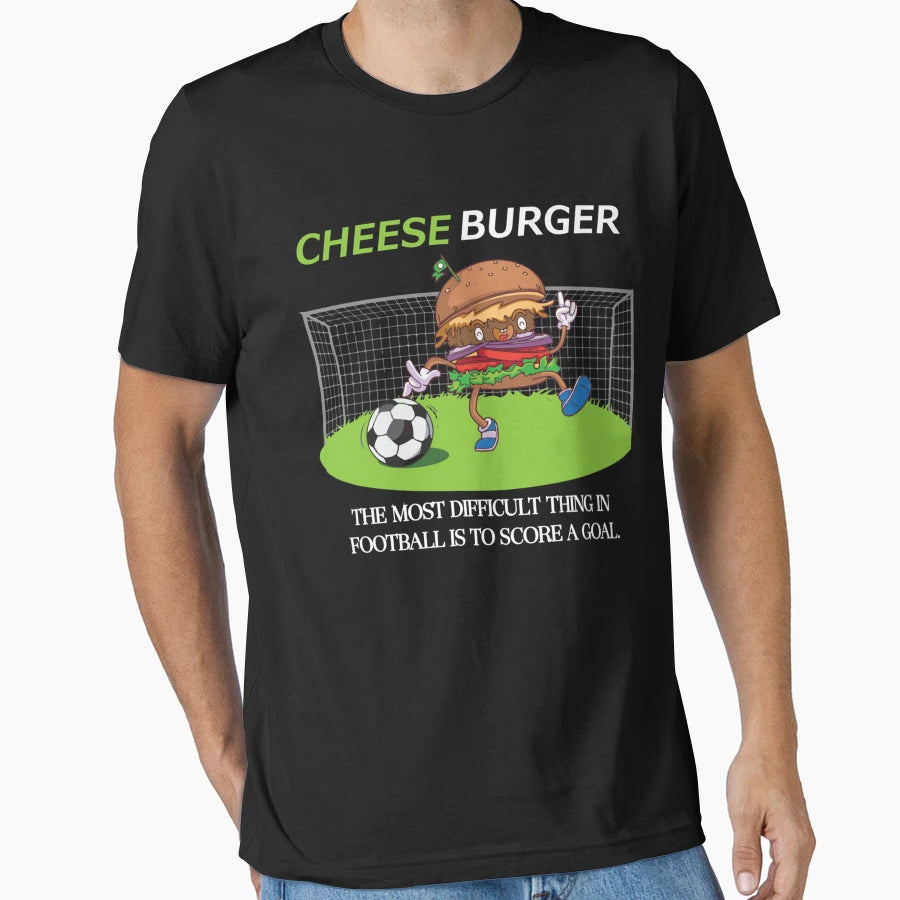 9 Cheeseburger French Fry Hamburger T-Shirt - Trendy Graphic for Adults - T-Shirt, Sweatshirt, Hoodie