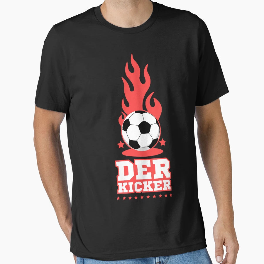 Der Kicker Schwarz Fu Baller Fu T-Shirt - Casual Everyday Wear Men Women - T-Shirt, Sweatshirt, Hoodie