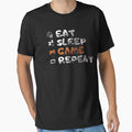 Eat Sleep Game Repeat 2 T-Shirt - Aesthetic Graphic Men Women - T-Shirt, Sweatshirt, Hoodie