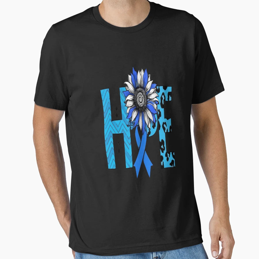 Colon Cancer Awareness Fight Hope Cure T-Shirt - Unique Graphic for Adults - T-Shirt, Sweatshirt, Hoodie