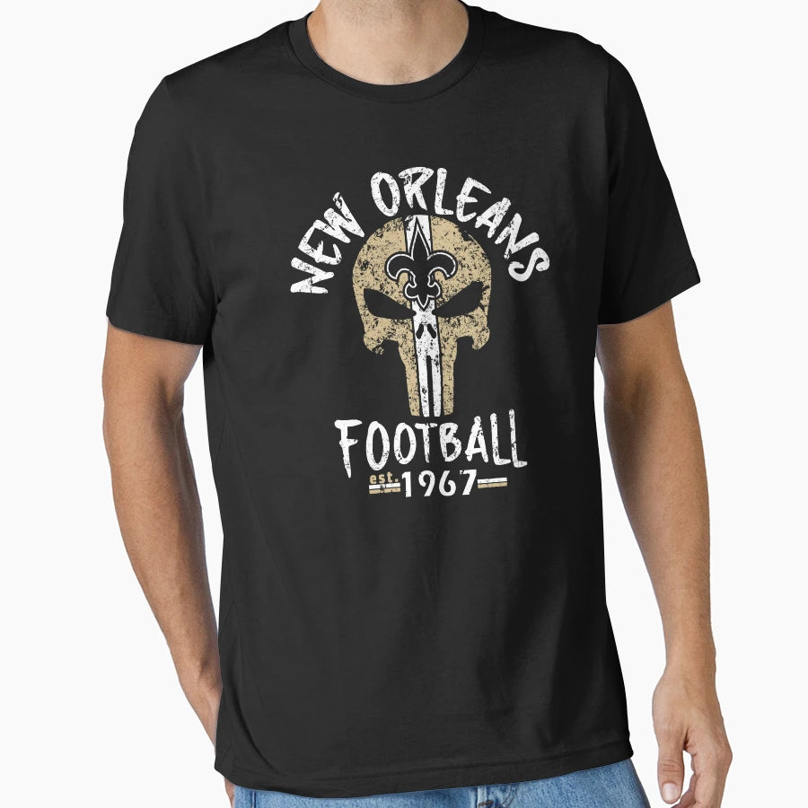 New Orleans Pro Football Grunge T-Shirt - Unique Graphic for Adults - T-Shirt, Sweatshirt, Hoodie