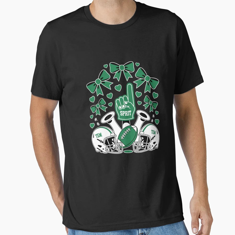 Football Cheer Mom Sister Coquette T-Shirt - Streetwear Style for Adults - T-Shirt, Sweatshirt, Hoodie