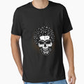 Skull Hair Scary Face Halloween T-Shirt - Fun Novelty Design Men Women - T-Shirt, Sweatshirt, Hoodie