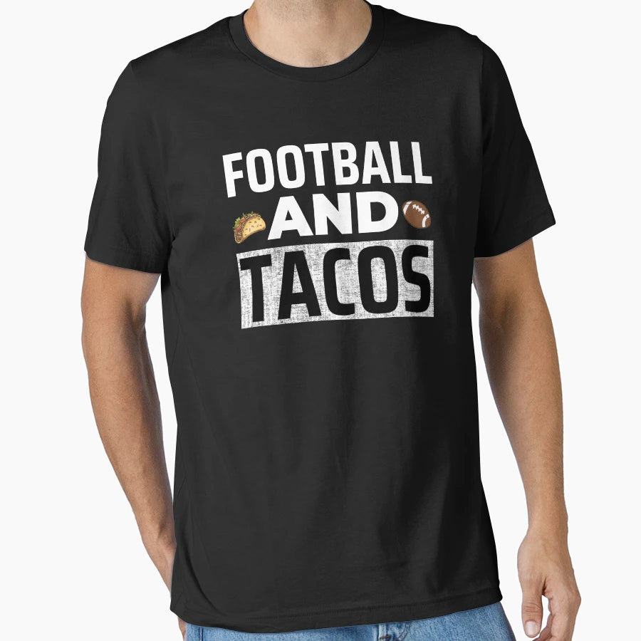Football And Tacos T-Shirt - Aesthetic Graphic Unisex - T-Shirt, Sweatshirt, Hoodie
