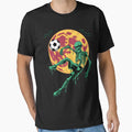 Spooky Zombie Playing Soccer T-Shirt - Aesthetic Graphic Men Women - T-Shirt, Sweatshirt, Hoodie