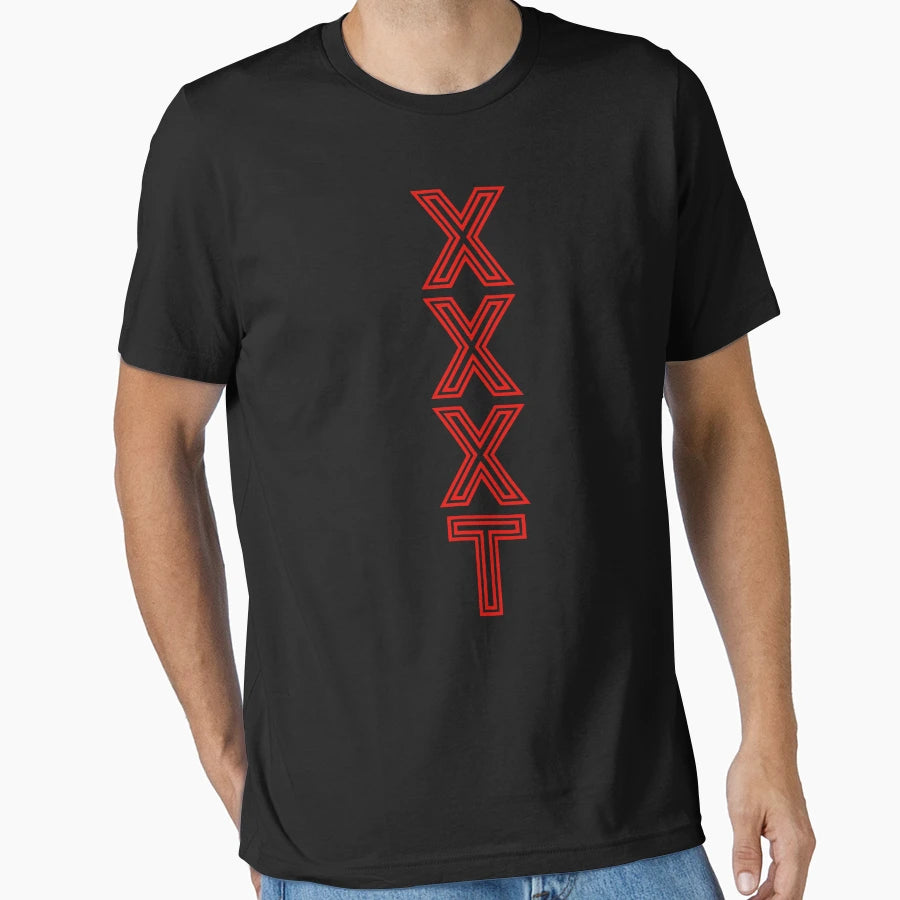 Bold Red Geometric Xxxt Typography T-Shirt - Unique Graphic Unisex - T-Shirt, Sweatshirt, Hoodie