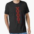 Bold Red Geometric Xxxt Typography T-Shirt - Unique Graphic Unisex - T-Shirt, Sweatshirt, Hoodie
