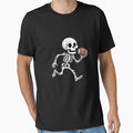 Skeleton Quarterback Football Halloween T-Shirt - Custom Art Print Unisex - T-Shirt, Sweatshirt, Hoodie