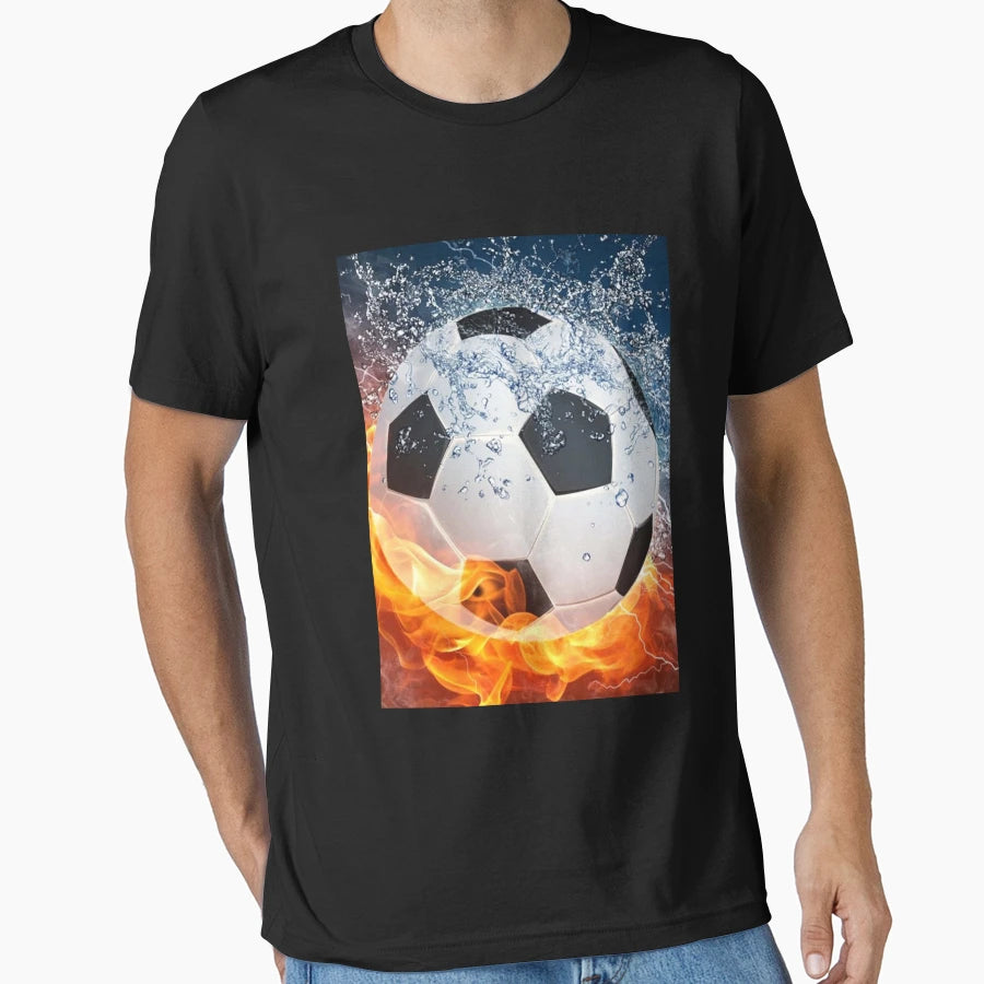 Soccer Wallpaper T-Shirt - Novelty Apparel for Adults - T-Shirt, Sweatshirt, Hoodie