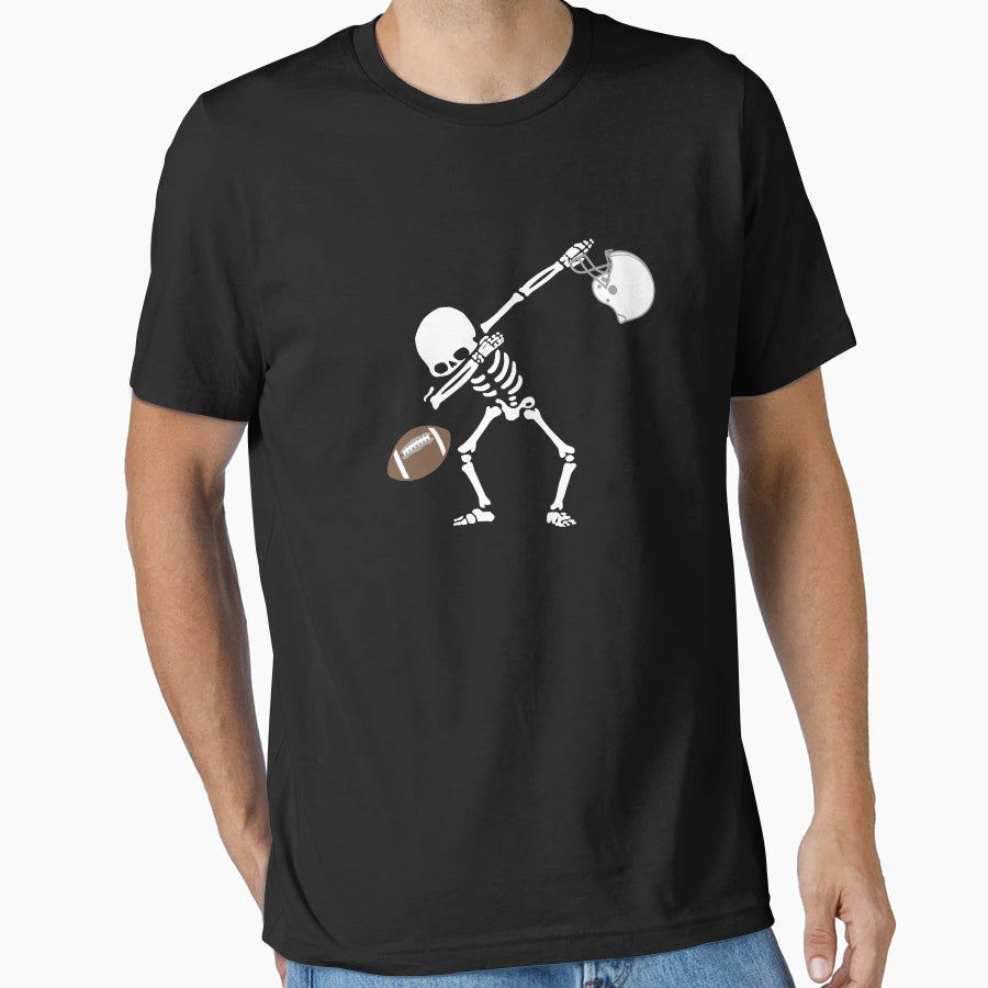 Football Player Skeleton Dabbing T-Shirt - Streetwear Style Men Women - T-Shirt, Sweatshirt, Hoodie
