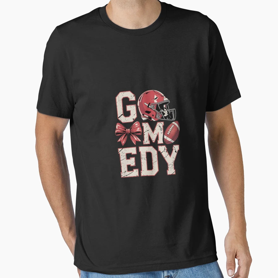 Coquette Bow Game Day American T-Shirt - Novelty Apparel for Adults - T-Shirt, Sweatshirt, Hoodie